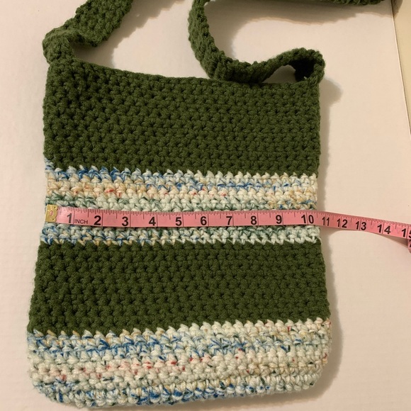 Crossbody Bag Multicolor Handmade Crochet - Picture 14 of 16